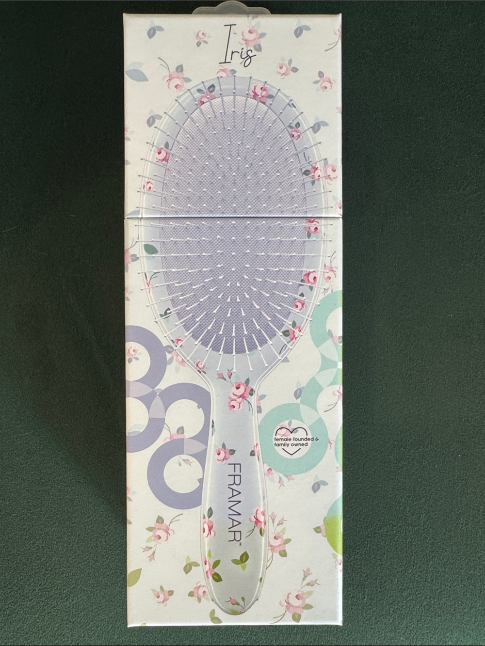 Iris Lavender Floral Wet Brush - garden party collection